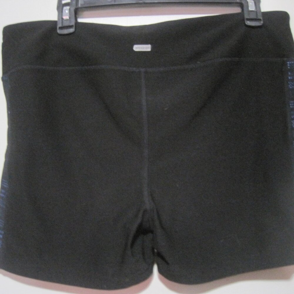 ENERGY ZONE Performance Elastic Shorts Womens XL Black Blue Activewear Speed-Dri - Picture 4 of 4